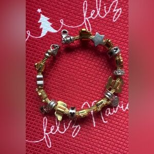Disney Gold and Silver Charm Bracelet